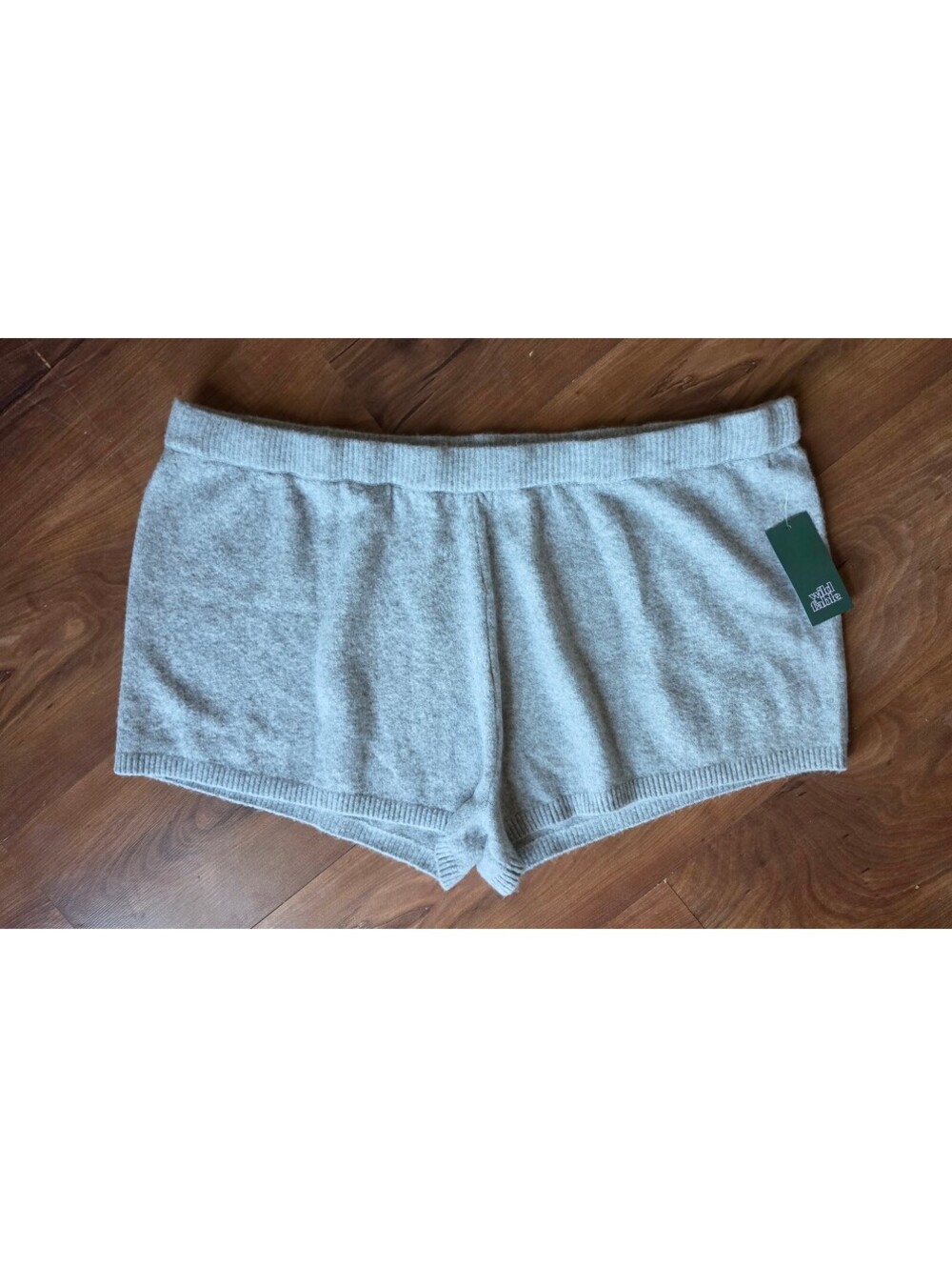 NWT Wild Fable Light Gray Knit Sweater Shorts Lounge Cozy, Plus Sz 3X, 234